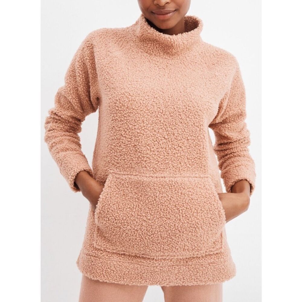 NWT Haven Well Within Womens Sherpa Fleece Funnel Neck sweatshirt, $100